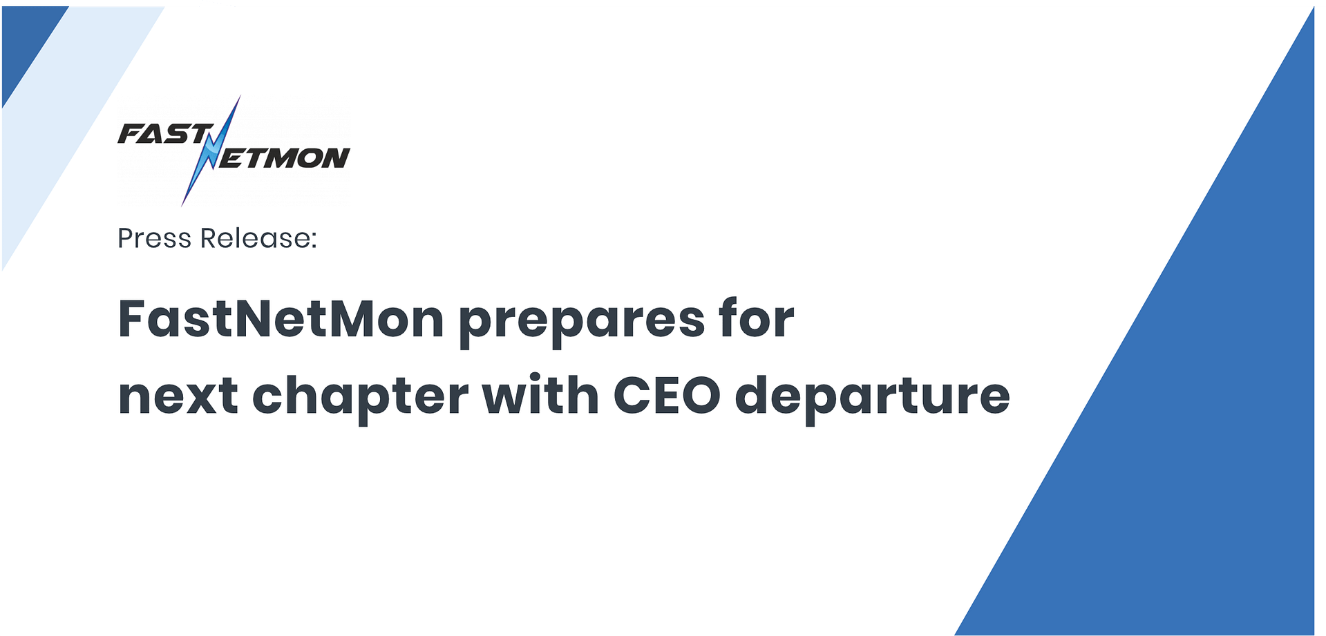 Press release: FastNetMon announces leadership transition with CEO Kate Fateeva stepping down